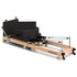 Selina Pilates Reformer Machine Wooden Folding Multifunctional Home Gym Equipment with Jumpboard & Sitting Box Oak Black