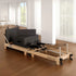 Selina Pilates Reformer Machine Wooden Folding Multifunctional Home Gym Equipment with Jumpboard & Sitting Box Oak Black