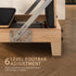 Selina Pilates Reformer Machine Wooden Folding Multifunctional Home Gym Equipment with Jumpboard & Sitting Box Oak Black