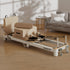 Powertrain Velora Beige Aluminium Foldable Pilates Board Reformer Multifunctional Core Exercise Set Ab Trainer Platform Extender Sitting Box Jumpboard And Footbar Full Body Home