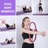 Pilates Ring Band Yoga Home Workout Exercise Band Pink