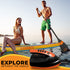 Portable 12V Electric Air Pump with LCD Display, 6 Nozzles, 16PSI