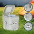 20l Camping Portable Toilet Press Flush Pump