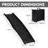 Furtastic 152cm Portable Folding Dog Ramp Non-Slip Pet Car Step Ramp for SUVs Vehicles & Senior Dogs Black