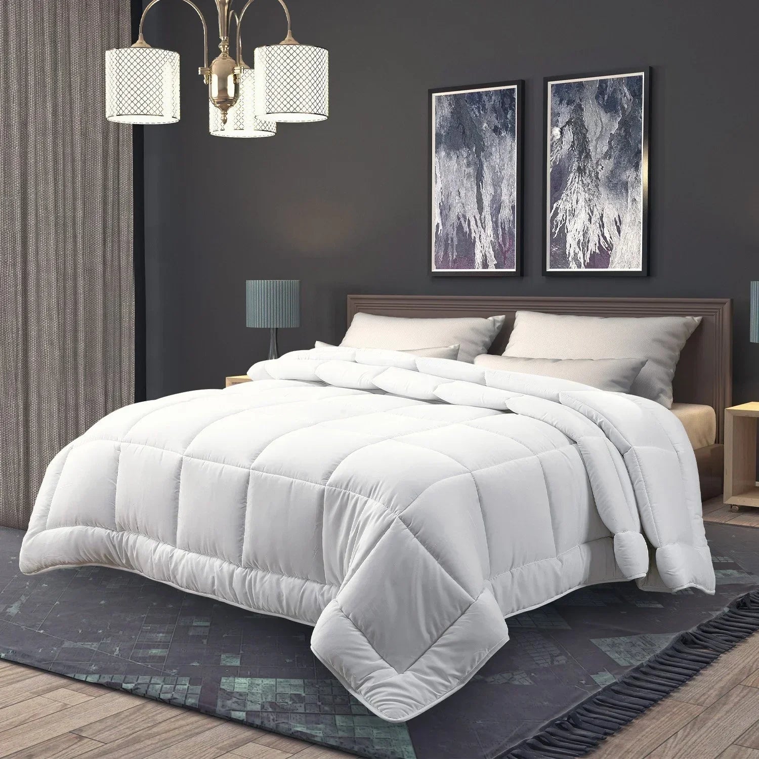 700GSM Goose Down Feather Comforter Doona - Super King