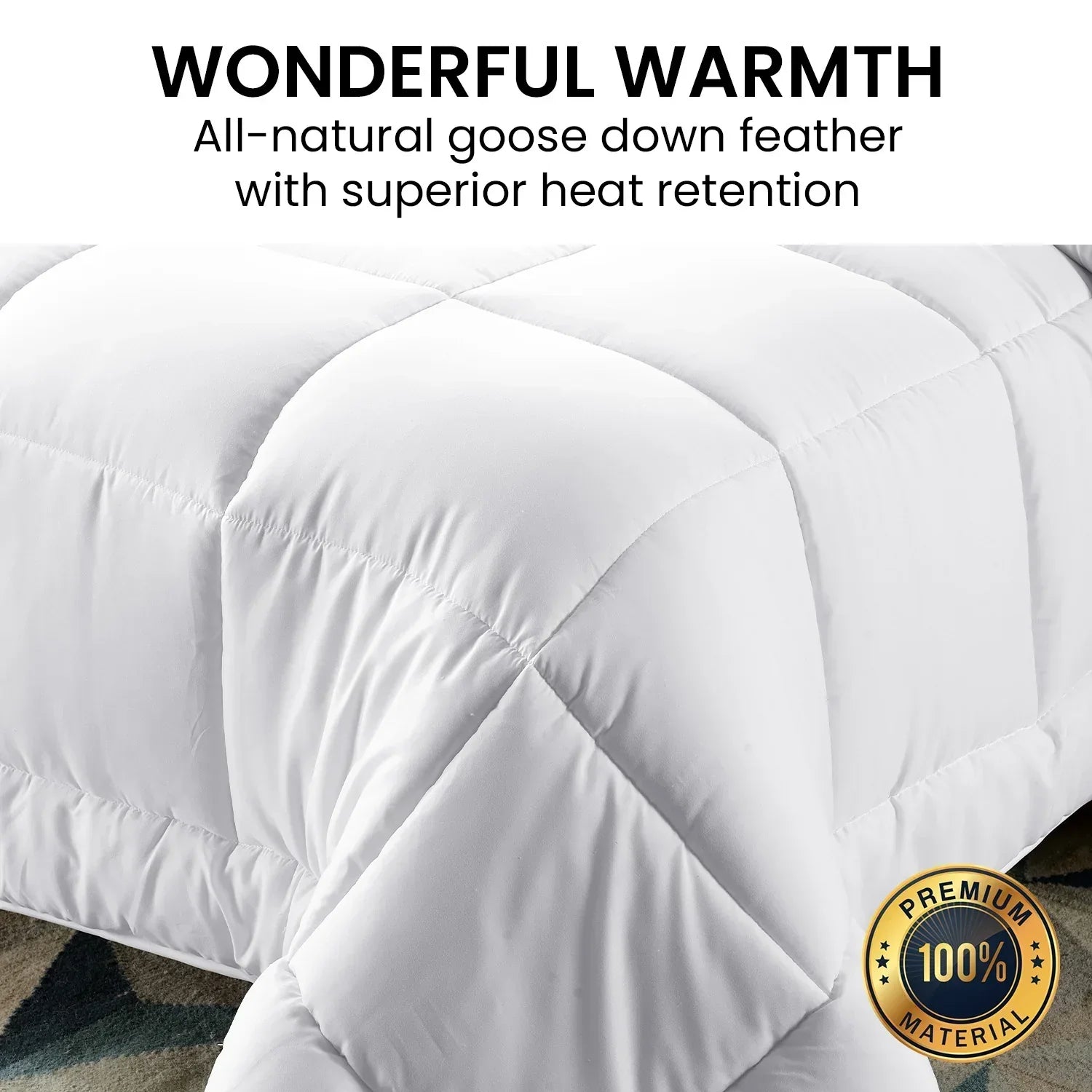 700GSM Goose Down Feather Comforter Doona - Super King