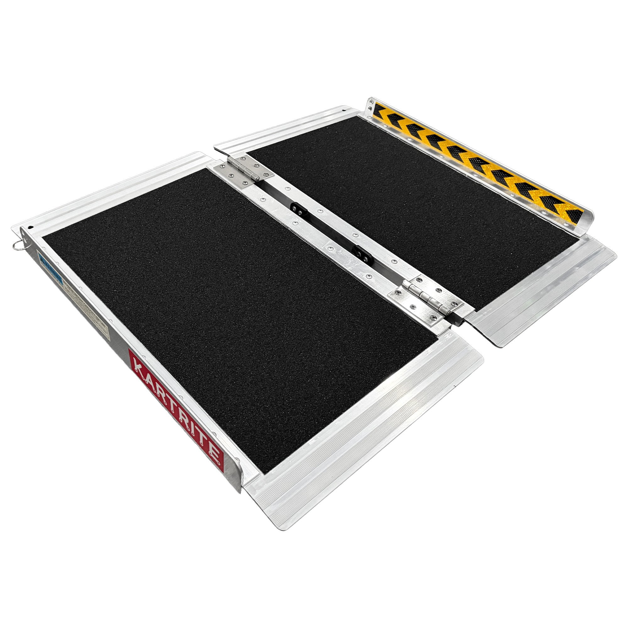 Aluminium Wheelchair Ramp 2FT Mobility Ramp with High Grip Surface Safety Side Rails Locking Pin & Carry Handle