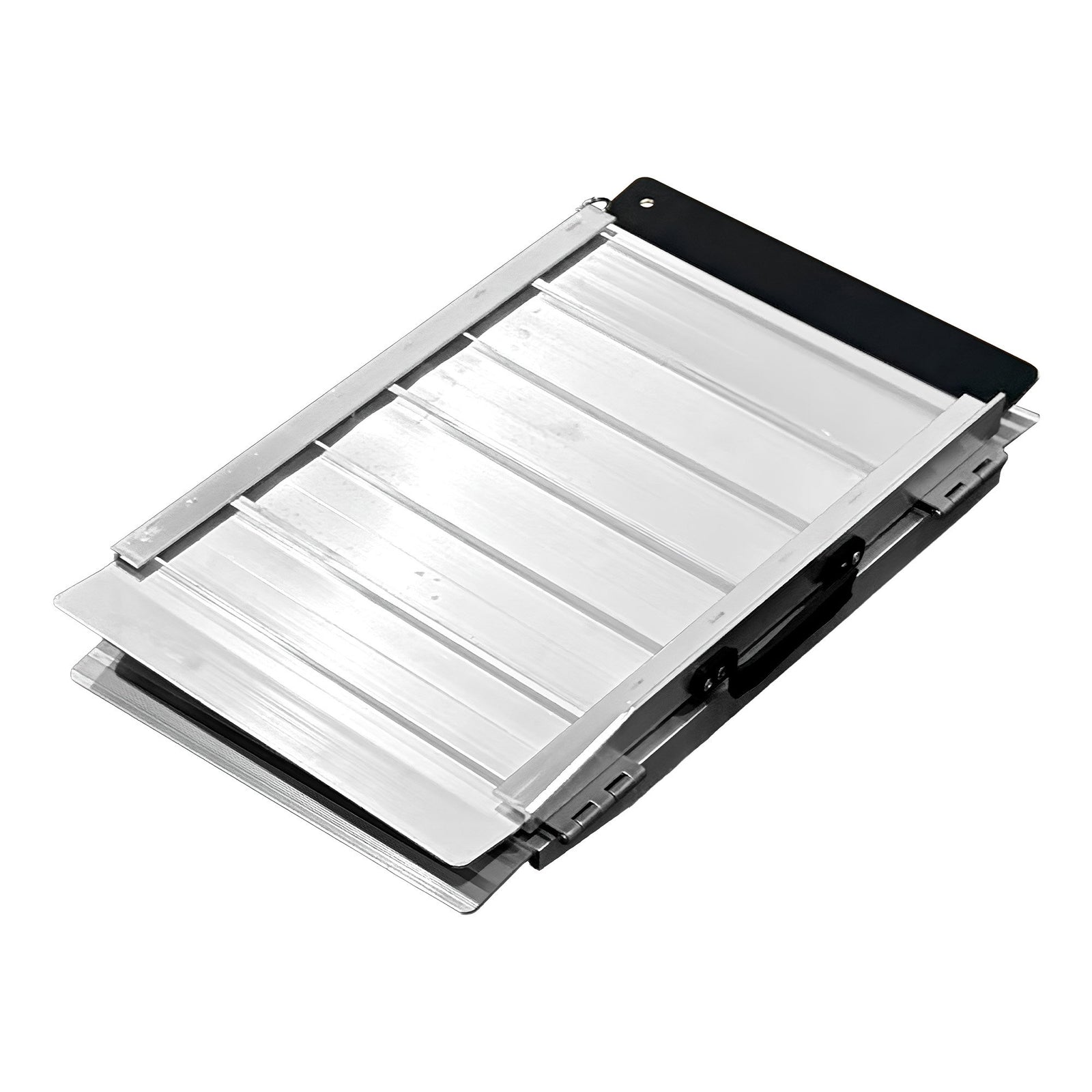 Aluminium Wheelchair Ramp 2FT Mobility Ramp with High Grip Surface Safety Side Rails Locking Pin & Carry Handle