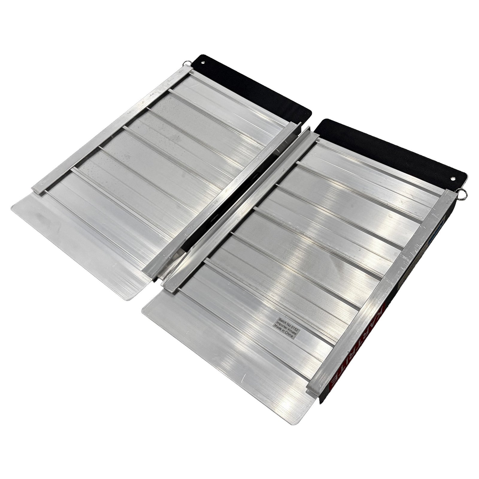 Aluminium Wheelchair Ramp 2FT Mobility Ramp with High Grip Surface Safety Side Rails Locking Pin & Carry Handle