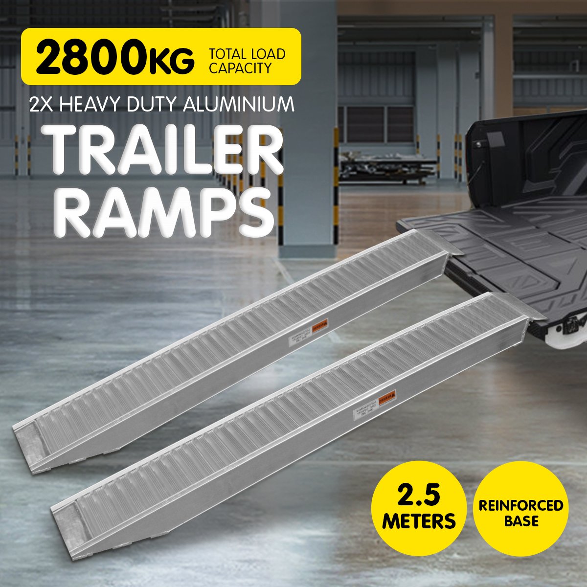 Kartrite 2x Heavy Duty Loading Ramps - 2.5m