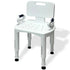 Premium Adjustable Shower Chair with Armrests 158kg Capacity