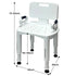 Premium Adjustable Shower Chair with Armrests 158kg Capacity