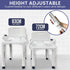 Premium Adjustable Shower Chair with Armrests 158kg Capacity