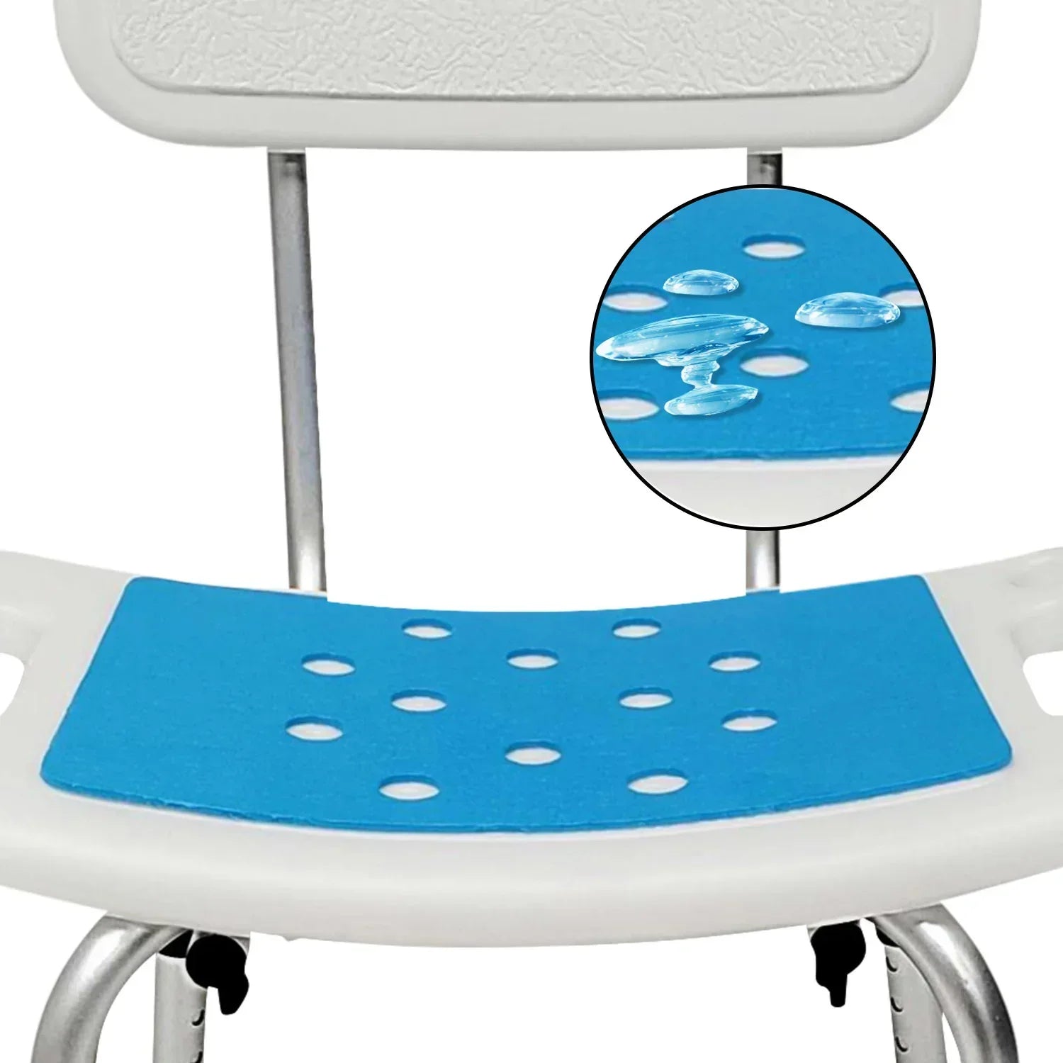 Height Adjustable Aluminium Shower Chair With Shower Head Holder
