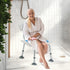 Height Adjustable Aluminium Shower Chair With Shower Head Holder