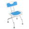Compact & Foldable Commode Shower Chair w/Height Adjustable Aluminium Frame Non Slip Feet HDPE Seat & Backrest