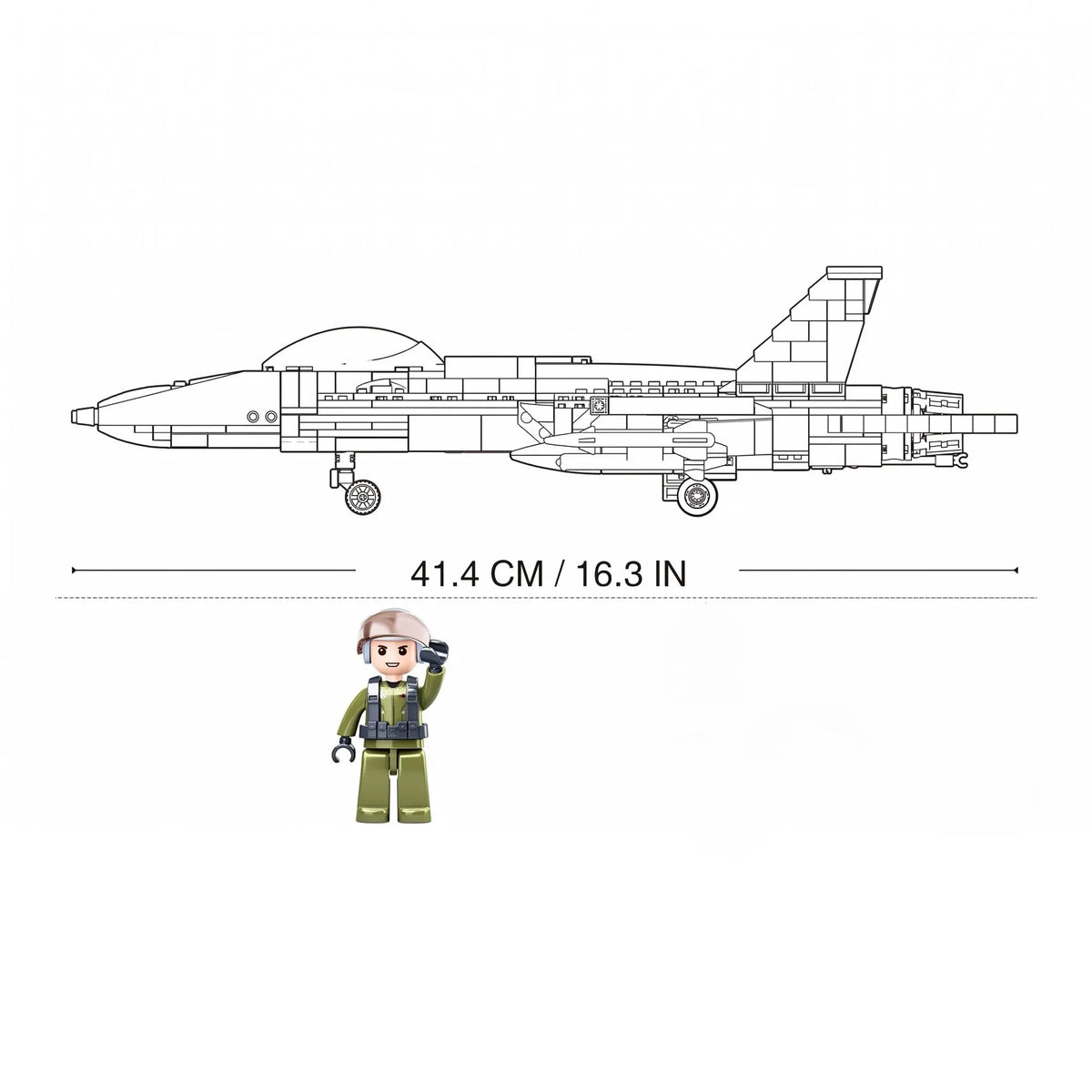 B0928 Model Kit FA18 Super Hornet Fighter Jet Plane RAAF Military Air Force Building Blocks Super Bumblebee DIY