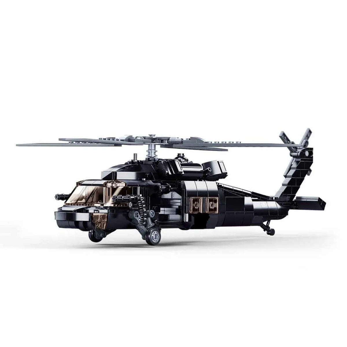 B1012 Model Kit UH60 Black Hawk Medical Rescue Helicopter US Army MEDEVAC Air Force Military Building Blocks DIY