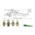B1012 Model Kit UH60 Black Hawk Medical Rescue Helicopter US Army MEDEVAC Air Force Military Building Blocks DIY