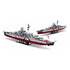 B1102 Model Kit WWII Bismarck Battleship Large Scale Warship Navy Vessel Boat Military Blocks DIY Construction