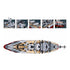 B1102 Model Kit WWII Bismarck Battleship Large Scale Warship Navy Vessel Boat Military Blocks DIY Construction
