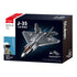 B1186 Model Kit 1:44 J35 Carrier Fighter Chinese Stealth Jet Plane Modern PLAAF Building Blocks DIY Set Toy