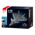 B1187 Model Kit 1:44 J20 Mighty Dragon Chinese Stealth Fighter Jet Plane Modern PLAAF Building Block DIY Set Toy