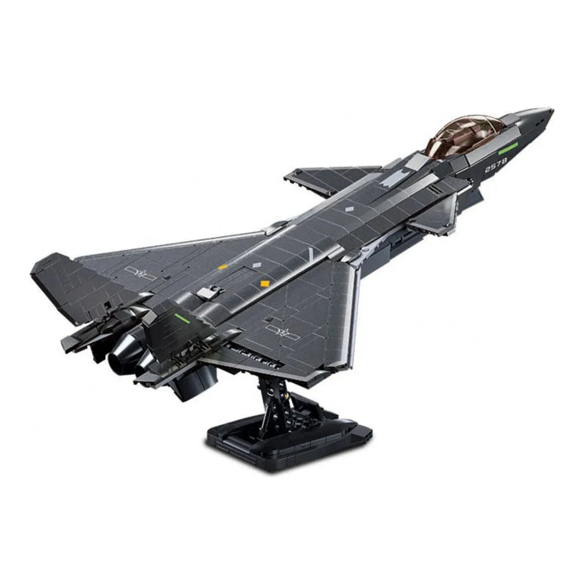 B1187 Model Kit 1:44 J20 Mighty Dragon Chinese Stealth Fighter Jet Plane Modern PLAAF Building Block DIY Set Toy