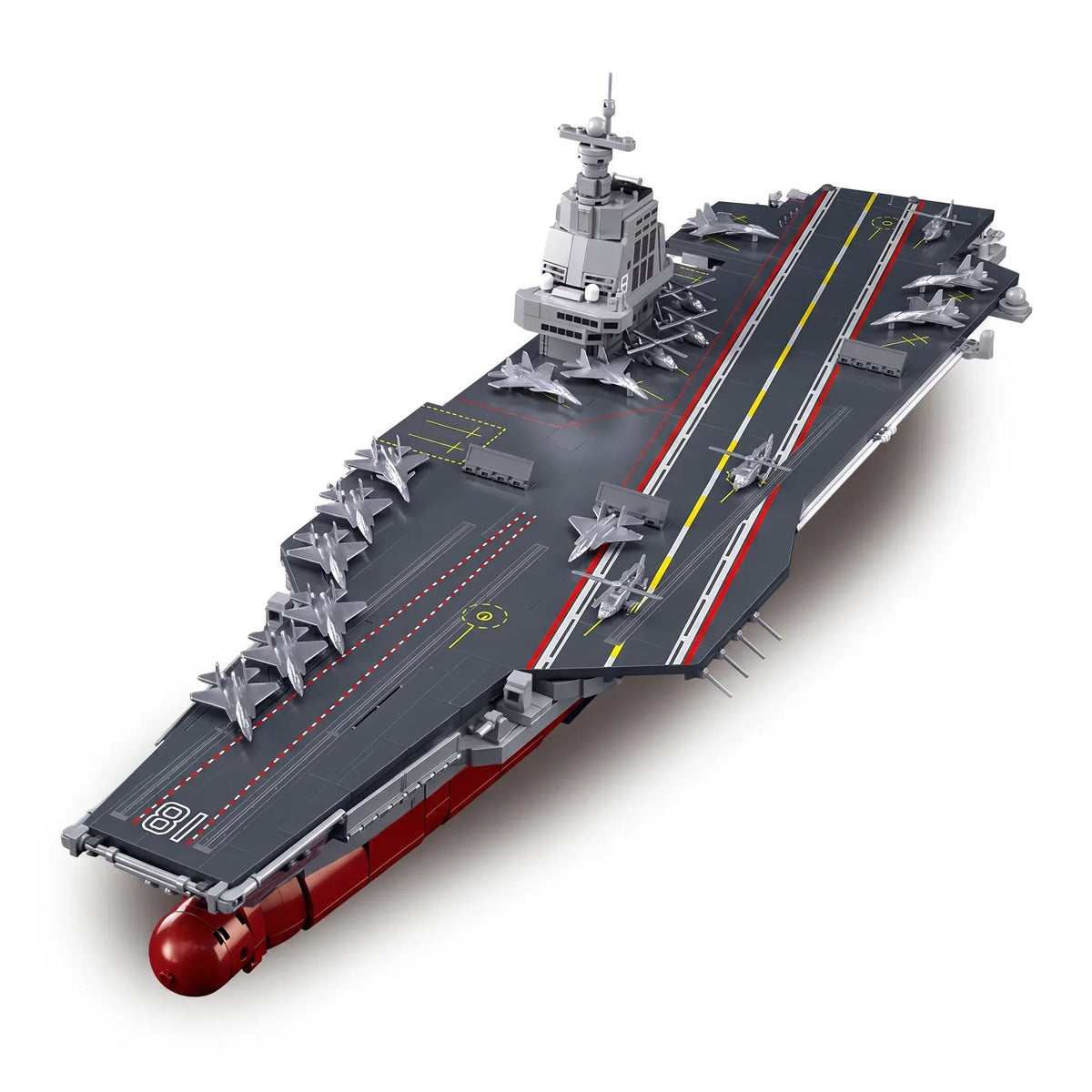 B1188 Model Kit 1:450 Aircraft Carrier Fujian Type 003 Chinese PLAN Warship Navy Vessel Boat Blocks DIY Set Toy