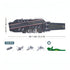 B1189 Model Kit 1:450 Aircraft Carrier Shandong Type 002 PLAN Warship Navy Vessel Boat Blocks DIY Set Toy
