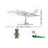 B1361 Model Kit 1:44 F35 Lightning Stealth Fighter Jet Plane Modern USAF Air Force Building Blocks DIY Set Toy