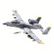 B1362 Model Kit 1:44 A10 Warthog Thunderbolt Attack Jet Fighter Plane USAF Military Building Blocks DIY Set Toy
