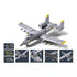 B1362 Model Kit 1:44 A10 Warthog Thunderbolt Attack Jet Fighter Plane USAF Military Building Blocks DIY Set Toy