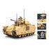 B1363 Model Kit 1:35 M3A3 Bradley Armored Infantry Vehicle IFV AFV Modern US Army Military Building Blocks DIY Set Toy