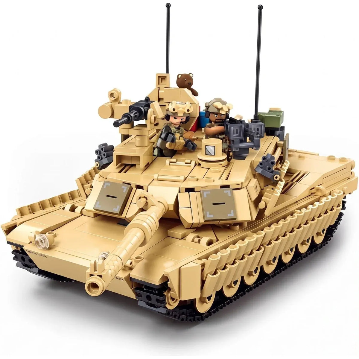 B1365 Model Kit 1:35 M1A2 Abrams TUSK II Battle Tank MBT Modern US Army Military Building Blocks DIY Set Toy
