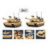 B1365 Model Kit 1:35 M1A2 Abrams TUSK II Battle Tank MBT Modern US Army Military Building Blocks DIY Set Toy