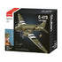B1366 Model Kit 1:44 C47 Skytrain Airtrain Cargo Transport Aircraft WWII Air Force Building Blocks DIY Set Toy