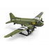 B1366 Model Kit 1:44 C47 Skytrain Airtrain Cargo Transport Aircraft WWII Air Force Building Blocks DIY Set Toy