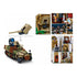 B1532 Model Kit 44cm Battle Of Sainte Mere Eglise D-Day WWII Paratrooper Army Building Blocks DIY Set Toy