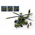 B1536 Model Kit 1:44 AH-64D Apache Attack Helicopter Chopper Gunship Army Military Air Force Blocks DIY Set Toy