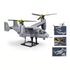 B1537 Model Kit 1:44 MV-22 Osprey Tiltrotor Helicopter Plane Military Air Force Building Blocks DIY Set Toy