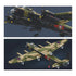 Model Kit 1:44 Lancaster Bomber G For George Plane WWII RAAF Air Force Military Building Blocks DIY Set Toy  B1609