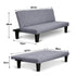 Sarantino Sofa Bed Lounge Couch Futon Furniture Seat Adjustable Suite Dark Grey