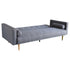 Madison Sofa Bed Lounge Couch Futon Furniture Home Dark Grey Linen Suite