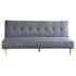 Madison Sofa Bed Lounge Couch Futon Furniture Home Dark Grey Linen Suite