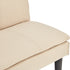 3 Seater Modular Faux Linen Fabric Sofa Bed Couch - Beige