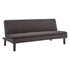 Sarantino 3 Seater Modular Faux Linen Fabric Sofa Bed Couch - Black