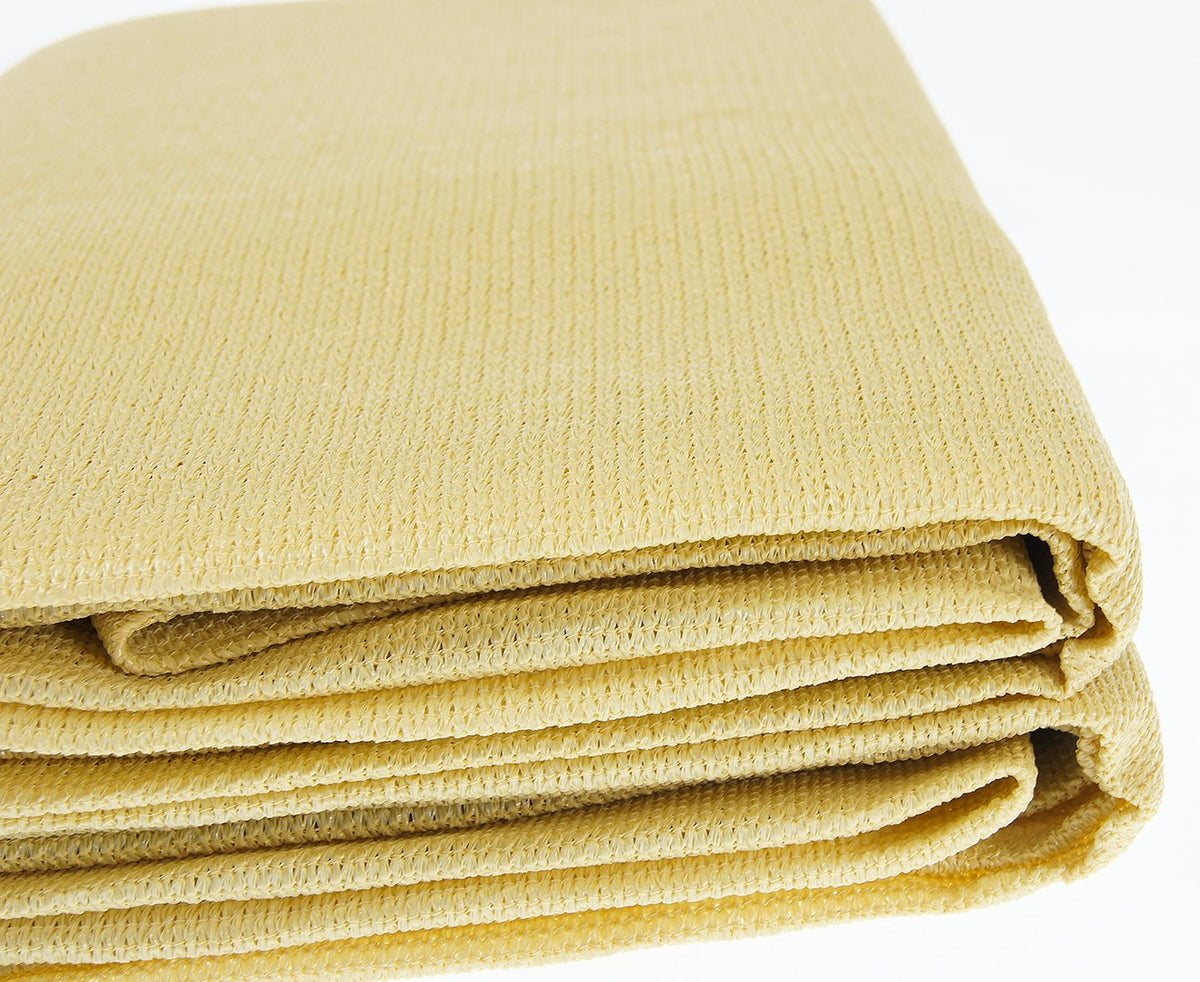 Rectangular Shade Sail 2 x 2.5m in Desert Sand, Blocks Over 95 Percent of UV