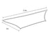 Rectangular Shade Sail 2 x 2.5m in Desert Sand, Blocks Over 95 Percent of UV