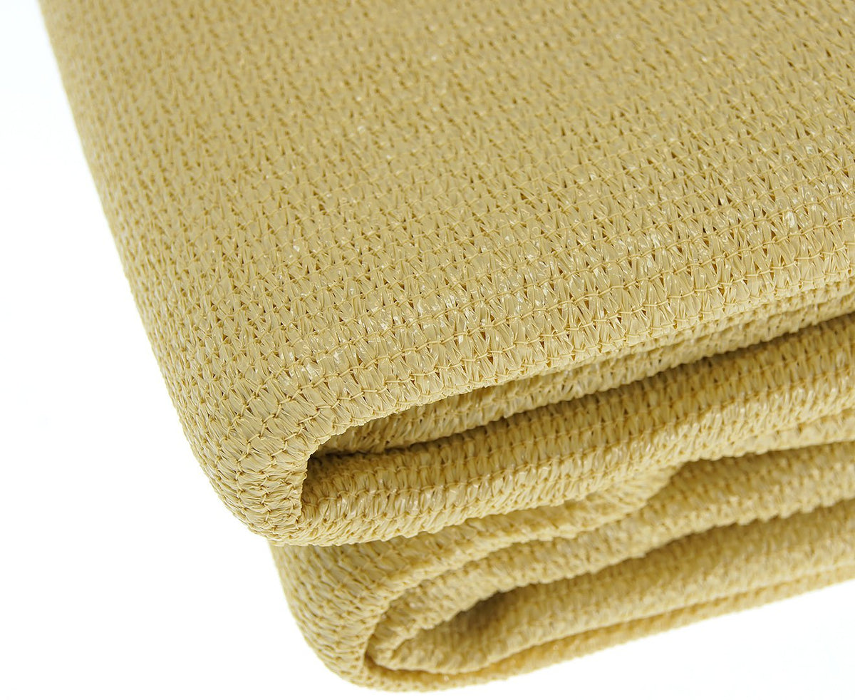 Rectangular Shade Sail 3m x 4m in Desert Sand, Blocks Over 95% UV Rays